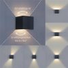 Up-Down-Light Cube | Smart | nástěnné svítidlo v černé barvě | LED RGB+teplá bílá