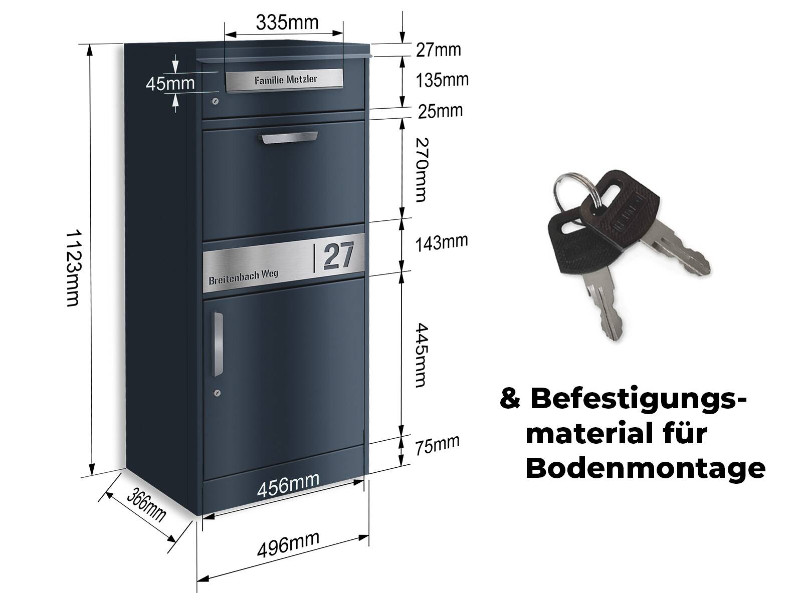 Montážny materiál pre montáž na podlahu