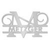 Personalizovaná jmenovka s monogramem v antracitové RAL 7016