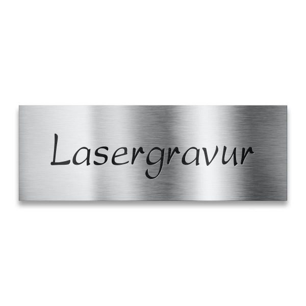 Velký jmenovka 100 x 40 mm | z nerezové oceli s laserovým gravírováním