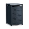 Metzler dizajnový box na smetnú nádobu | 1 ks | 240 l | horizontálne dizajnové línie | antracit RAL 7016 | Nexus
