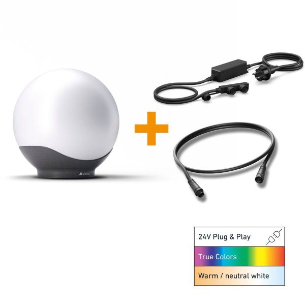 LED kulové světlo | Sphera C | 24V zahradní světelný systém | startovací sada