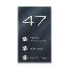 Metzler bezdrôtový zvonček pre bytový dom | 3 tlačidlá zvončeka | personalizovaný gravírovaním | Alan M3