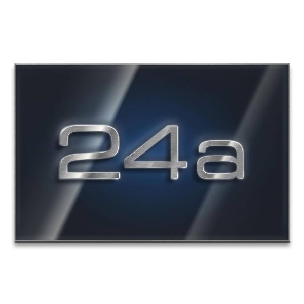 Metzler LED domové číslo z nehrdzavejúcej ocele, 3-miestne, v antracitovej farbe