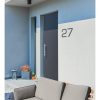 Metzler číslo domu | nehrdzavejúca oceľ | moderné | antracitovo sivá | výška 20 cm