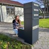 Metzler balíková schránka s poštovou schránkou | odber na zadnej strane | personalizovaná gravírovaním | antracitová | Zivo 2