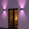 Up-Down-Light Cube | Smart | nástěnné svítidlo v černé barvě | LED RGB+teplá bílá