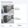 Metzler box na popelnice s paketovou schránkou | sada | pro 3 kusy po 240 l | paketová schránka XL s poštovní schránkou | ocel | antracit RAL 7016