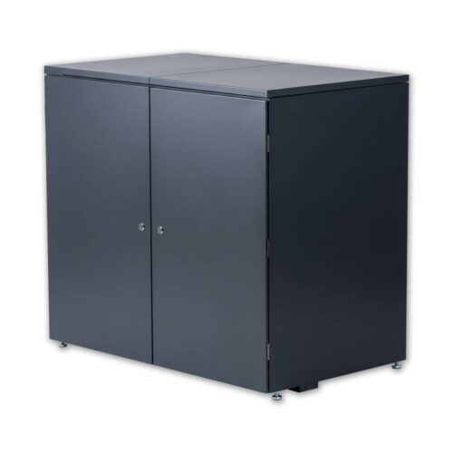 Metzler box na odpadkové koše | 2er | 240l | z ocele | nerezová a masívna | RAL 7016 antracitová
