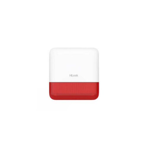 HiLook by HIKVISION bezdrátová venkovní siréna ALARM-S201-E-WE | 110 dB | LED zábleskové světlo | IP65 | červená