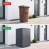 Metzler box na odpadkový kôš | 1er | 240l | z ocele | nehrdzavejúca & masívna | RAL 7016 antracit