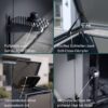 Metzler box na smetné nádoby | Bezdotykové ovládanie pomocou pedála | 3er | 240l | Oceľ s práškovým nástrekom | RAL 7016 antracitová