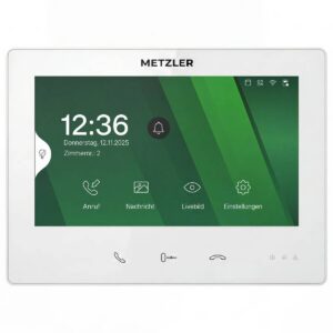 Metzler vnitřní stanice XDM10 | 7palcový dotykový displej | 2vodičová sběrnice | bílá