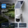 HiLook by HIKVISION solární sledovací kamera | 4 MP | otočná | 4G-SIM | aplikace pro smartphone | IPC-CFSP4/4G-SIM