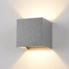 Metzler LED nástěnné svítidlo Up-Down | IP65 | nastavitelný kužel světla | 9W | teplá bílá 3000K | vyměnitelný světelný zdroj G9 | Cube