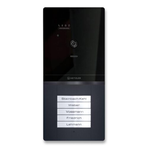 532a701a-e910-49bf-85cc-1407d9557160 Metzler XDM10 PRO video dverový interkom s vymeniteľným menným štítkom | 2-vodičová BUS | 5 zvončekových tlačidiel | Maxior