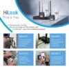 HiLook EasyLink WLAN Kit | 2x 4 MP Bullet bezpečnostné kamery | WiFi NVS | kompletná sada | detekcia osôb a vozidiel | farebné nočné videnie | 2-cestné audio | nepretržité 24/7 nahrávanie | IKS-2044BH-PH/W