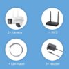 HiLook EasyLink WLAN Kit | 4 MP Bullet + PT Turret bezpečnostné kamery | WiFi NVS | Kompletná sada | Detekcia osôb a vozidiel | Farebné nočné videnie | 2-cestný audio prenos | 24/7 záznam | IKS-2044BTH-PH/W
