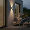 Metzler LED nástenné svietidlo Up-Down-Light | 6 Watt | LED 3000K teplá biela | Biela | Lumic