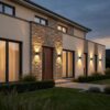 Metzler LED nástěnné svítidlo Up-Down | IP65 | nastavitelný kužel světla | 9W | teplá bílá 3000K | vyměnitelný světelný zdroj G9 | Cube
