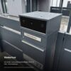 Metzler video domovní interkom s paketovou schránkou Bispo 2 | LAN/PoE | s přihrádkou na dopisy | personalizováno gravírováním | antracit RAL 7016