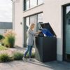 Metzler box na odpadkový kôš | 1er | 240l | z ocele | nehrdzavejúca & masívna | RAL 7016 antracit