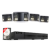 HiLook by HIKVISION 8 MP súprava bezpečnostných kamier | 180° zorné pole | 4* 8 MP Bullet kamera | Smart Hybrid Light | NVR 16-CH | 4 TB HDD | Smartphone aplikácia