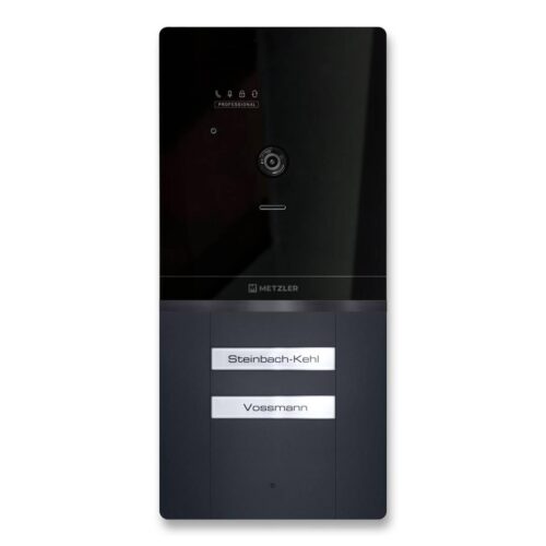 Metzler XDM10 PRO video dveřní interkom s vyměnitelným jmenovkovým štítkem | 2vodičová sběrnice | 2 tlačítka zvonku | Maxior