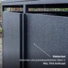 Metzler box na smetné nádoby | Bezdotykové ovládanie pomocou pedála | 3er | 240l | Oceľ s práškovým nástrekom | RAL 7016 antracitová