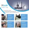 HiLook EasyLink WLAN Kit | 4 MP Bullet + PT Turret bezpečnostné kamery | WiFi NVS | Kompletná sada | Detekcia osôb a vozidiel | Farebné nočné videnie | 2-cestný audio prenos | 24/7 záznam | IKS-2044BTH-PH/W