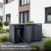 Metzler box na smetné nádoby | Bezdotykové ovládanie pomocou pedála | 3er | 240l | Oceľ s práškovým nástrekom | RAL 7016 antracitová