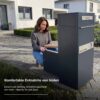 Metzler paketová schránka s poštovní schránkou | vyjímání zezadu | personalizováno gravírováním | Zivo 2