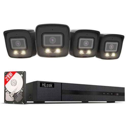 HiLook by HIKVISION 6 MP súprava monitorovacej kamery | 4* 6 MP Bullet kamera | Smart Hybrid Light | NVR 8-CH | 2 TB HDD | Smartphone App