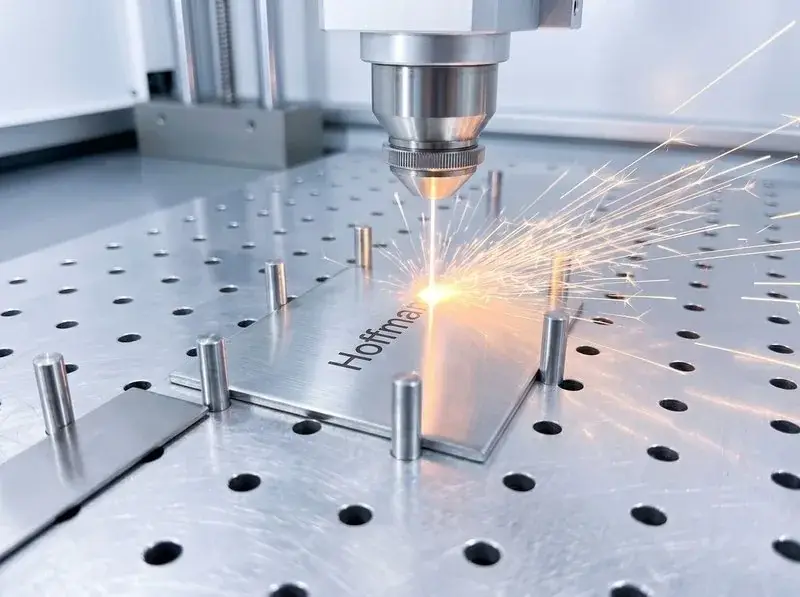 Metzler box na popelnice: laserové gravírování nerezového čela v Reutlingenu