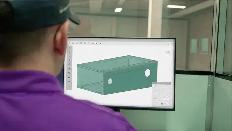 Metzler box na popelnice: konstrukce na CAD pracovišti v Reutlingenu